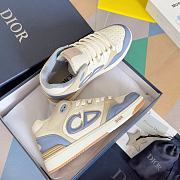 Dior B57 Mid-Top Sneaker Blue and Cream  - 3