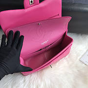 Chanel Bag Jumbo Double Flap Quilted Hot Pink Fuchsia Silver 30cm - 2