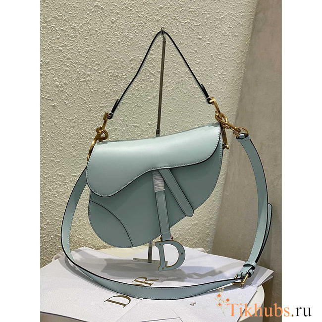 Dior Saddle Bag With Strap Placid Blue 25.5 x 20 x 6.5 cm - 1