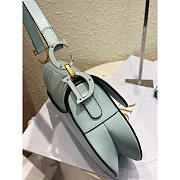 Dior Saddle Bag With Strap Placid Blue 25.5 x 20 x 6.5 cm - 6