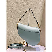 Dior Saddle Bag With Strap Placid Blue 25.5 x 20 x 6.5 cm - 4