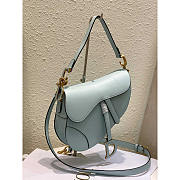 Dior Saddle Bag With Strap Placid Blue 25.5 x 20 x 6.5 cm - 3