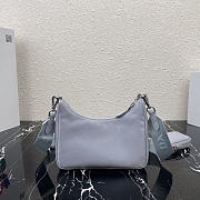 Prada Re-Edition 2005 Re-Nylon Bag Cornflower Blue 22x12x6cm - 6