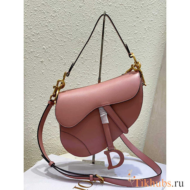 Dior Saddle Bag With Strap Pink 25.5 x 20 x 6.5 cm - 1