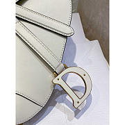Dior Saddle Bag With Strap White 25.5 x 20 x 6.5 cm - 4