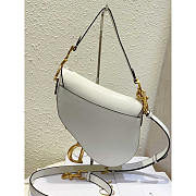 Dior Saddle Bag With Strap White 25.5 x 20 x 6.5 cm - 3