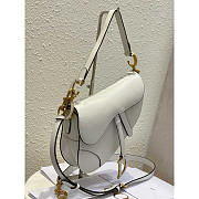 Dior Saddle Bag With Strap White 25.5 x 20 x 6.5 cm - 2