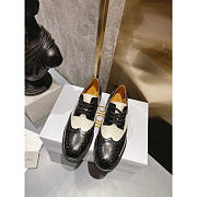 Dior Teddy-D Derby Shoe Black And White - 4