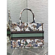 Dior Medium Book Tote White Multicolor Mexico Embroidery 36 x 27.5 x 16.5 cm - 4