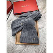 Loro piana Wool Pom And Scarf Grey - 5