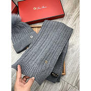 Loro piana Wool Pom And Scarf Grey - 2