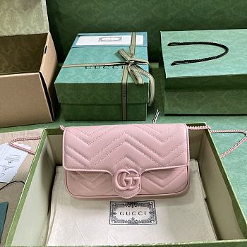 Gucci GG Marmont Mini Bag Pink 21x12x5cm