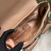 Gucci Horsebit Chain Medium Shoulder Bag Rose Beige 38x15x16cm - 2