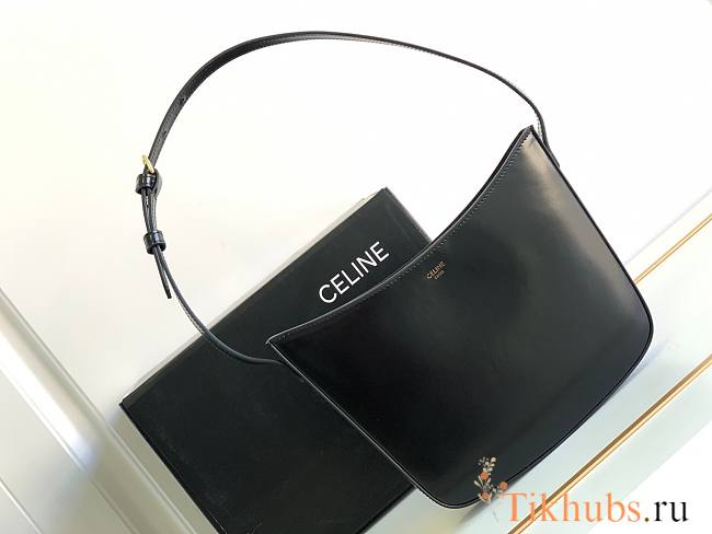 Celine Medium Croque Bag Black 23x15x5cm - 1