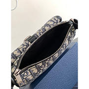 Dior 8 Mini Bag With Strap Beige And Black Dior Oblique Jacquard 18.5x13x4cm - 3