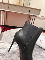 Christian Louboutin Women's Black Astribooty 85 Leather Ankle Boots - 5