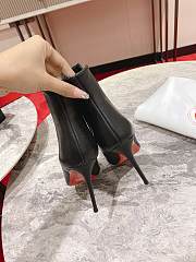 Christian Louboutin Women's Black Astribooty 85 Leather Ankle Boots - 2