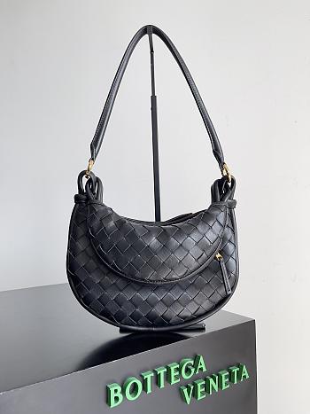 Bottega Veneta Small Bag Gemelli Black 24.5x7x19cm