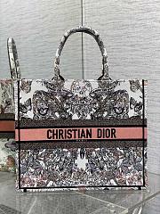 Dior Large Book Tote White and Pastel Pink Butterfly 42 x 35 x 18.5 cm - 1