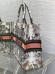 Dior Large Book Tote White and Pastel Pink Butterfly 42 x 35 x 18.5 cm - 5