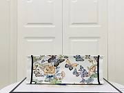 Dior Large Book Tote White Multicolor Mexico Embroidery 42cm - 3