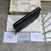 Dior Saddle Zipped Long Wallet Black 19.8 x 11 cm - 3