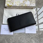 Dior Saddle Zipped Long Wallet Black 19.8 x 11 cm - 2