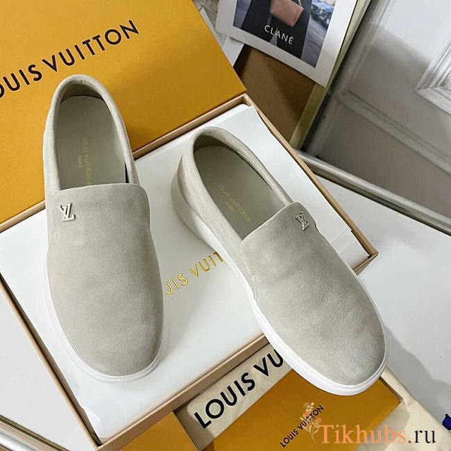 Louis Vuitton LV Pacific Suede Calf Leather Loafer Beige - 1