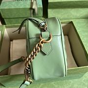 Gucci Marmont Small Shoulder Green Bag 24x12x7cm - 4