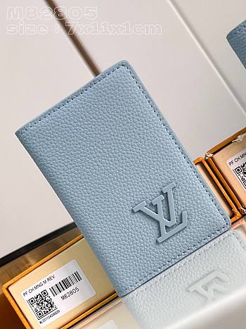 Louis Vuitton LV Pocket Organizer Cloud Blue 7.5 x 11.1 x 1 cm