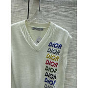 Dior Sleeveless Sweater Wool Beige - 3