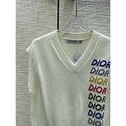 Dior Sleeveless Sweater Wool Beige - 5