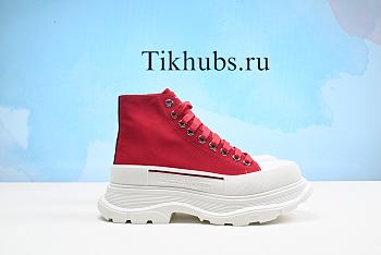 Alexander McQueen Chunky Tread Slick High Top Sneakers Boots