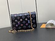 Louis Vuitton LV Pochette Coussin Navy Blue 20x14x8cm - 1