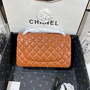 Chanel Jumbo Flap Bag Lambskin Caramel Silver 30cm - 6