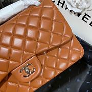 Chanel Jumbo Flap Bag Lambskin Caramel Silver 30cm - 2