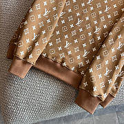 Louis Vuitton LV Flight Mode Cotton Monogram Toweling Hoodie Beige - 2