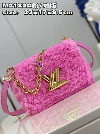 Louis Vuitton LV Twist MM Pink Gold 23 x 17 x 9.5 cm