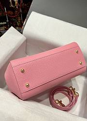 Dolce & Gabbana Medium Handbag In Dauphine Leather Pink 25x20x12cm - 4