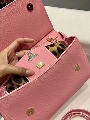 Dolce & Gabbana Medium Handbag In Dauphine Leather Pink 25x20x12cm - 3