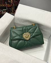 Dolce & Gabbana Devotion Shoulder Bag Green 26x18x8.5cm - 1