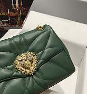 Dolce & Gabbana Devotion Shoulder Bag Green 26x18x8.5cm - 4