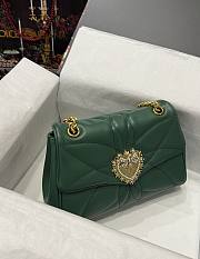 Dolce & Gabbana Devotion Shoulder Bag Green 26x18x8.5cm - 3