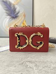 Dolce & Gabbana DG Girls Crossbody Red Bag 21x4x15cm - 1