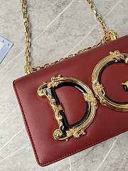 Dolce & Gabbana DG Girls Crossbody Red Bag 21x4x15cm - 4