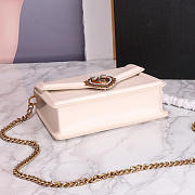 Dolce & Gabbana Devotion Bag In Smooth Calfskin In White 23cm - 2