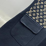 Louis Vuitton LV Monogram Jacquard Knit Dress Black and Brown - 4