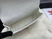 Chanel Small Top Handle Lambskin White Gold HW 20x12x6cm - 5