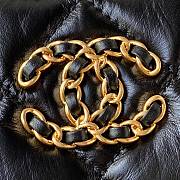 Chanel 23K Hobo Bag Lambskin Gold Metal Black 23.5x13.5x5.3cm - 3