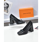 Louis Vuitton LV Black Shake Pump Heels Patent 8.5cm - 3